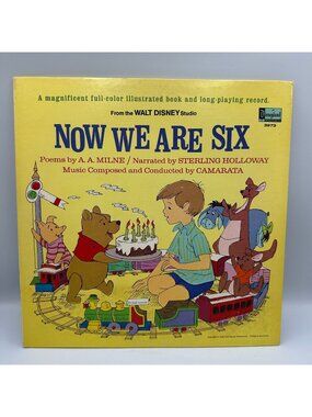 Now We Are Six By A.A. Milne Disneyland 1979 Vinyl LP 3973 Sterling Holloway